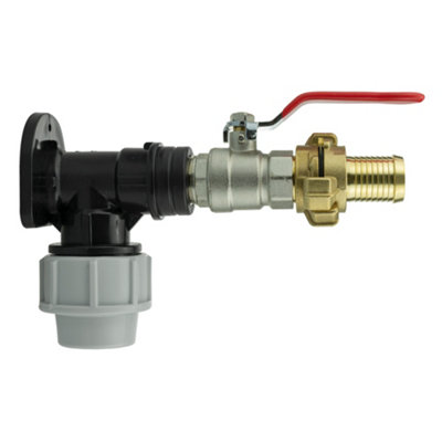 20mm Mdpe Wall Flange Kit 1/2" Bsp Valve Geka Connector Pn10 from B&Q