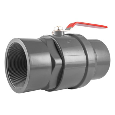 4Inch Bsp Female Polypropylene Stopcock With Stainless Steel Ball Valve And Lever Handle from B&Q