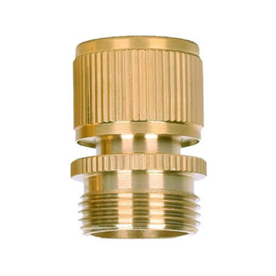 3/4" Bsp Male Hose Connector Brass Quick Connect Female Snap On from B&Q