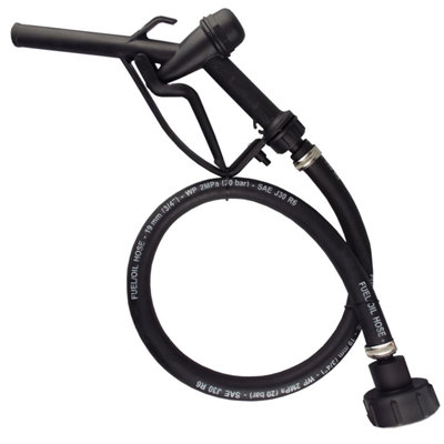 9M Fuel Dispensing Gun Kit With 1" Rubber HosePull-Trigger Nozzle And S60X6 Ibc Tank Adaptor from B&Q