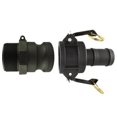 4 Inch Camlock Coupling Kit Type F And Type C Polypropylene Pp Cam And Groove Hose Fittings from B&Q
