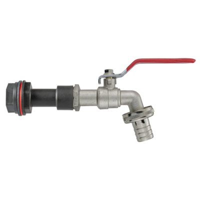 Barbed Bsp Water Butt Extension Set  50mm Outward Projection Includes Nut And Washers from B&Q
