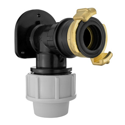 25mm Mdpe Wall Flange Kit 3/4" Bsp Geka Connector Pn10 from B&Q