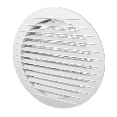 Kro 150 150mm Circular Louvre Vent With Insect Mesh Abs Plastic Round. from B&Q