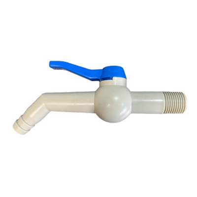 1/2Inch Bsp Male Inlet Polypropylene Garden Tap 45 Angle 170mm from B&Q