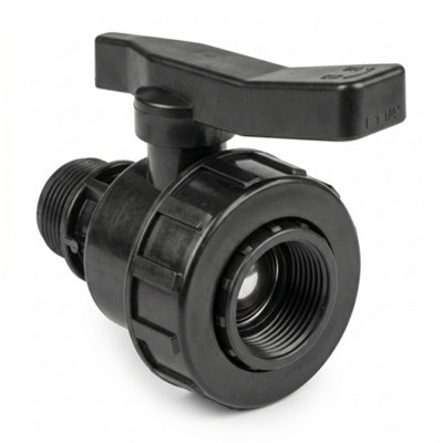  - 1.25" Bspf-M Polypropylene Single Union Full Flow Ball Valve For Plumbing And Irrigation