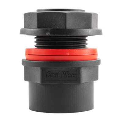 Water Bsp Male Inlet And Female Outlet Plastic Tank Connector 25.4 mm from B&Q
