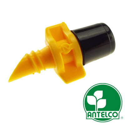  - Antelco Assembled Winged Micro Mist Spray Jet For Irrigation Black Cap Yellow Base 1 Each