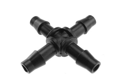 Antelco Micro Cross Connector 4.5mm Barb  4 Way Push Fit Micro Irrigation Coupling Each from B&Q