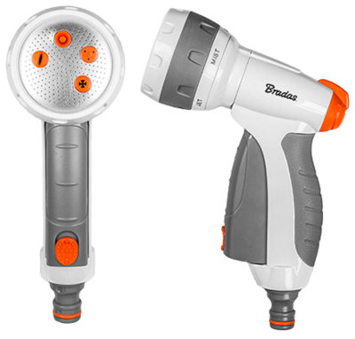 - Water Sprayer Hose Gun Model En52M  Metal 5 Pattern Adjustable Nozzle Quick Connect Adaptor Ergonomic Trigger