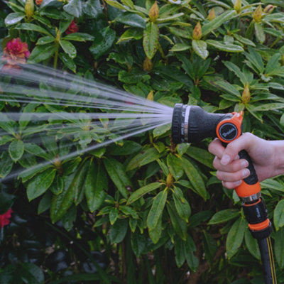  - Eco 2028 Hose Gun With 8 Adjustable Spray Patterns Click Lock Quick Connect Trigger Lock