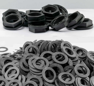 3/4Inch Bsp Female Thread Back Nut With Washer Flanged Backnut For Water Systems And Plumbing from B&Q