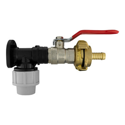 20mm Mdpe Wall Flange Kit 1/2" Bsp Valve Geka Hose Connector Pn10 from B&Q