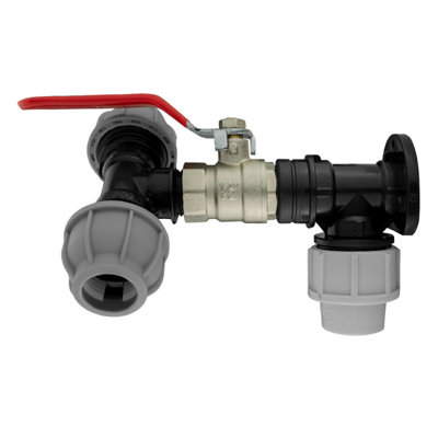 20mm Mdpe Wall Flange Kit 1/2" Bsp Valve Tee Connector Pn10 from B&Q