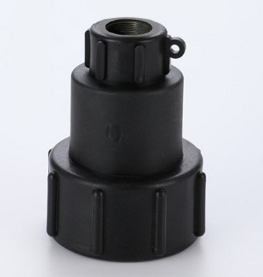 Ibc S60X6 Female To 1/2" Bsp Female Extended Adapter Plastic Tank Fitting from B&Q