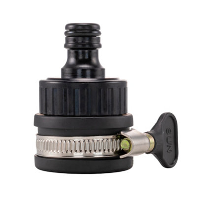 Tap Adaptor 22-24mm Rubber Quick Connect Hose Connector Universal from B&Q
