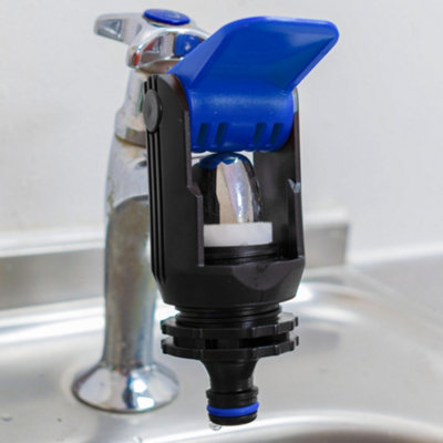 Click Lock Kitchen Tap Adaptor Universal Fit For Downward Facing Spouts Hozelock And Gardena from B&Q