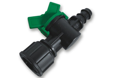 1/2In Irrigation In-Line Control Valve With 16mm Barb Inlet And Bsp Female Threaded Outlet from B&Q