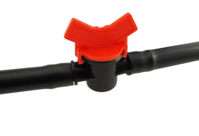 Unbranded 16 mm In-Line Irrigation Control Valve With Barb Fittings And Flow Shut-OffPack Of 1 from B&Q