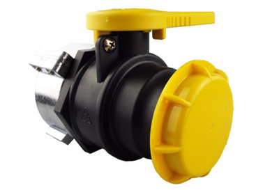 Ptfe Ibc Tank Valve 75mm S60X6 Inlet To 2" Npt OutletPlastic With Metal Swivel from B&Q