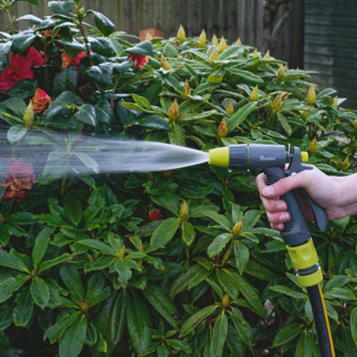  - Lime Adjustable Spray Pattern Garden Hose Gun With Quick Connect Adaptor And Ergonomic Grip 2 Spray Modes Lightweight