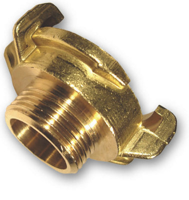 3/4 Inch Bsp Male Geka Connector Brass Claw Coupling Hose Adapter from B&Q
