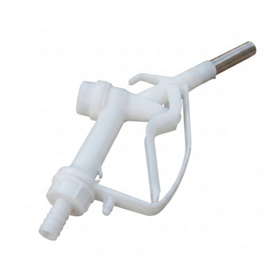 White Fuel Gun With 3 4 Inch Barb Inlet And Metal Outlet X1 from B&Q