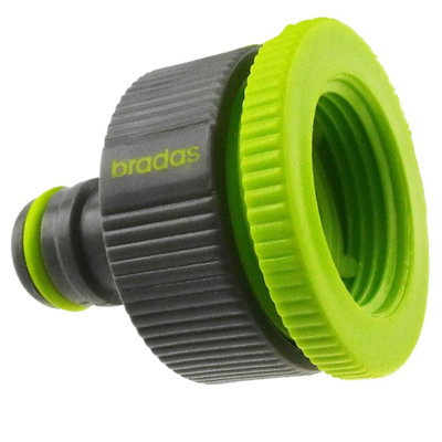 Lime  Bspf Female Garden Tap Connector With Click Lock Quick Connect from B&Q