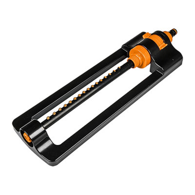 Eco Line Small Oscillating Lawn Sprinkler  Durable Plastic Adjustable Spray Range Quick Click Lock Fitment from B&Q