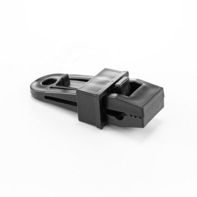  - 1X Slide Type Tarpaulin Fixing Clips  Uv Resistant Plastic Textured Surface Mounting Eyelet