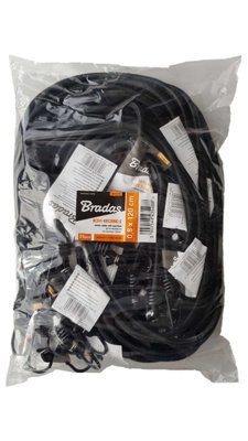  - 120 Cm Metal Hook Bungee Cord 8 mm Diameter Heavy Duty Elastic With Polypropylene Sheath