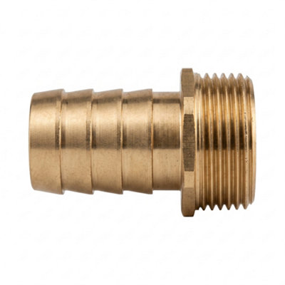  - Brass Tap Connector 1.25" Bspm To 25mm Barb X1