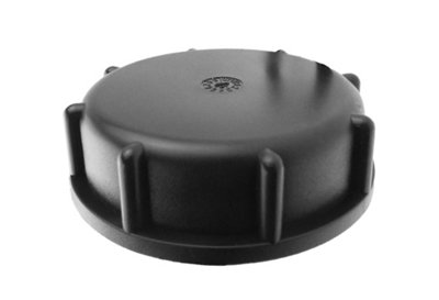 - Ibc 2"  S60X6 Thread Solid Black Cap X1