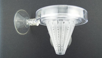 Aqua Basket Feeder Cone For Live Foods With Suction Cup Transparent Plastic 1 Pack 100G. from B&Q