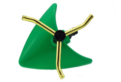 Green Leaf 3 Arm Rotating Garden Sprinkler With Brass Arms And Quick Connect  85 M² Coverage from B&Q