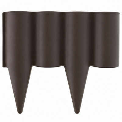 12 5M Brown Lawn Edge Palisade Border 5 Box Set from B&Q