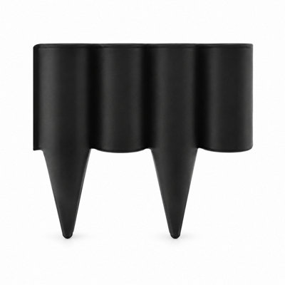 30M Black Lawn Edge Palisade 12 Boxes from B&Q