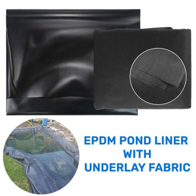 Epdm Pond Liner With Underlay Fabric 3X4M from B&Q