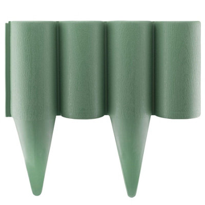 Green Lawn Edge Wood Effect Palisade Garden Border 2 5M from B&Q