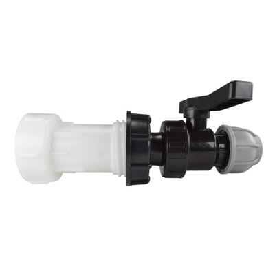  - Ibc Tank Valve Extension Kit With 20mm Mdpe Valve And Threaded End Cap