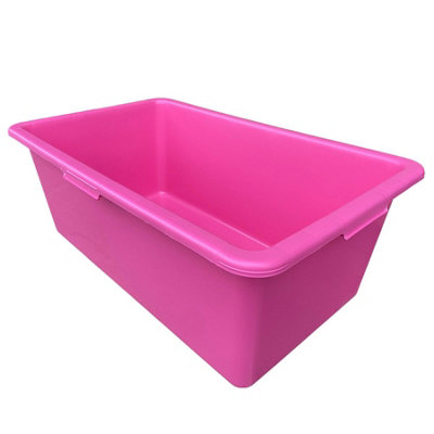 Ktkp90 Rectangular Bucket Pink 90L from B&Q