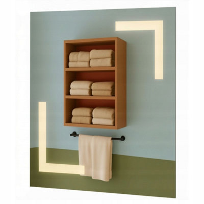  - Led Bathroom Mirror 40X50Cm Backlit Illuminated Frameless Aries