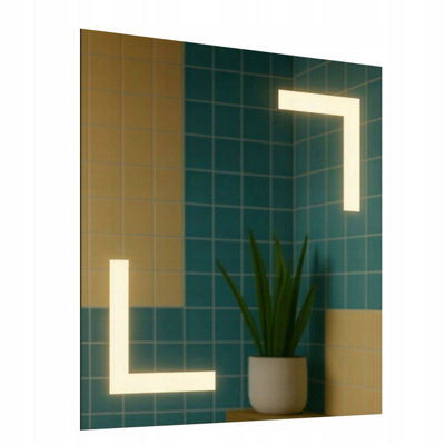  - Led Bathroom Mirror 70X80Cm Backlit Illuminated Frameless Aries