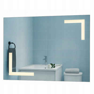  - Led Bathroom Mirror 100X80Cm Backlit Illuminated Frameless Aries