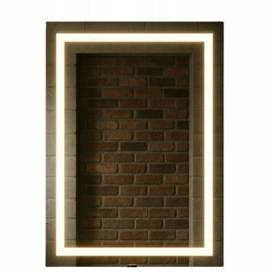  - Led Bathroom Mirror 70X80Cm Backlit Illuminated Frameless Luna