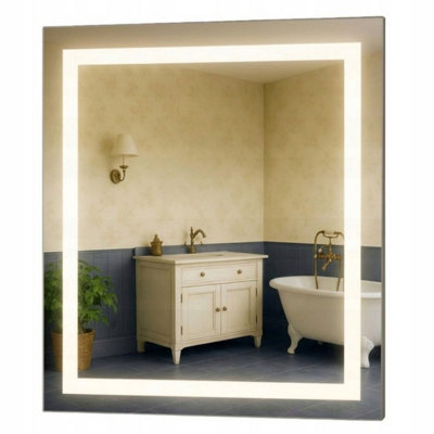  - Led Bathroom Mirror 80X80Cm Backlit Illuminated Frameless Luna