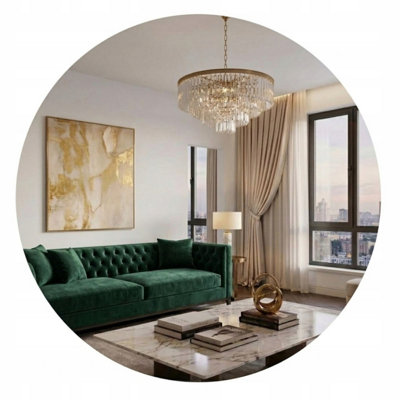  - Round Led Bathroom Mirror 80Cm Backlit Illuminated Frameless Touch Sensor