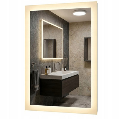  - Led Bathroom Mirror 60X60Cm Backlit Illuminated Frameless Taurus