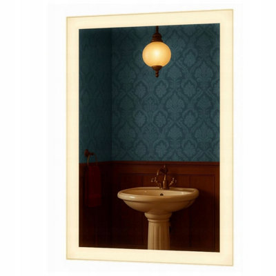  - Led Bathroom Mirror 70X90Cm Backlit Illuminated Frameless Taurus