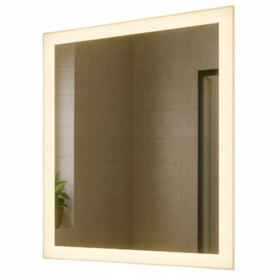  - Led Bathroom Mirror 80X80Cm Backlit Illuminated Frameless Taurus